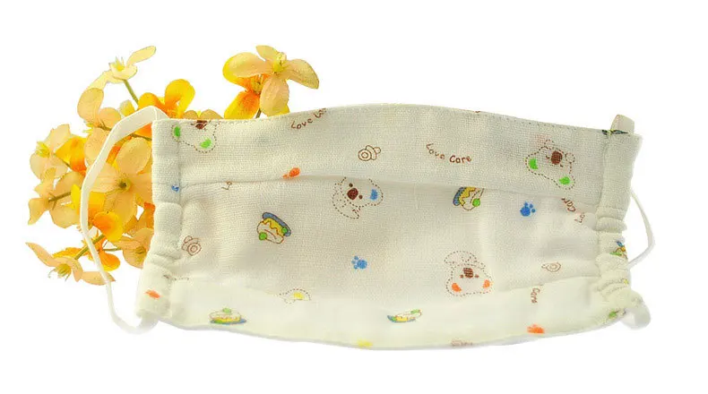 HITO/осенне-зимняя новая стильная маска для лица 0-3 лет, детская одежда из чистого хлопка, марля, с героями мультфильмов, Пылезащитная теплая детская шапка-маска