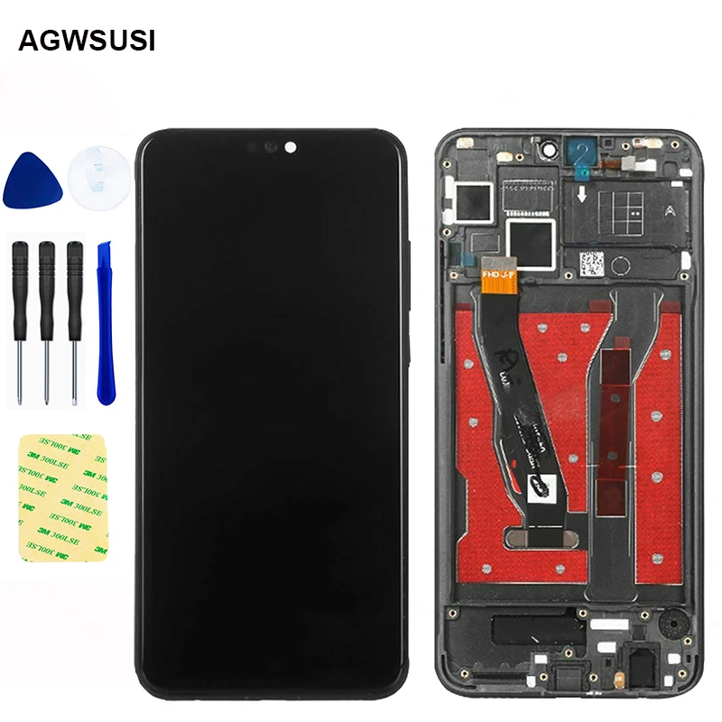 6 5 &quotдля huawei Honor 8X JSN-AL00a JSN-AL00 сенсорный ЖК-экран замена дигитайзера сборка