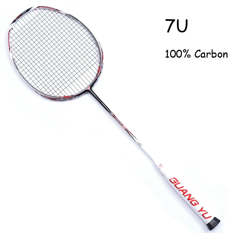 7uバドミントンラケットプロ超軽量多色ロープバッグオーバーグリップで67グラムのカーボン繊維フレーム攻勢raqueta 24 30lbs Badminton Rackets Aliexpress