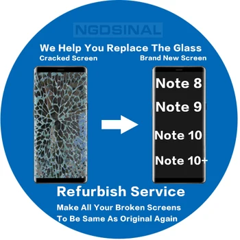 

Repair Service For Samsung Galaxy Note 8 9 10 plus Renovate Refurbish Touch Screen LCD Display Cracked Glass Digitizer Renew