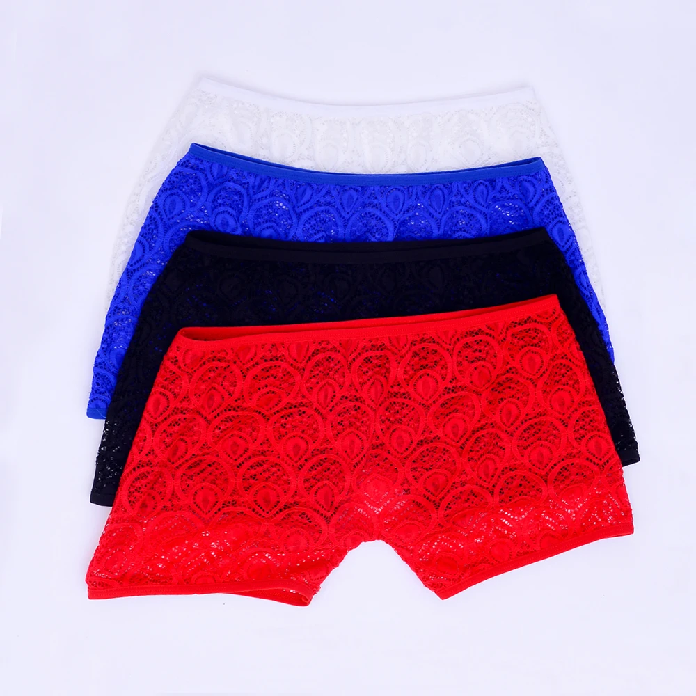 Creative Men's Peacock Lace  Hollow  Briefs Underwear Accessories Gifts
