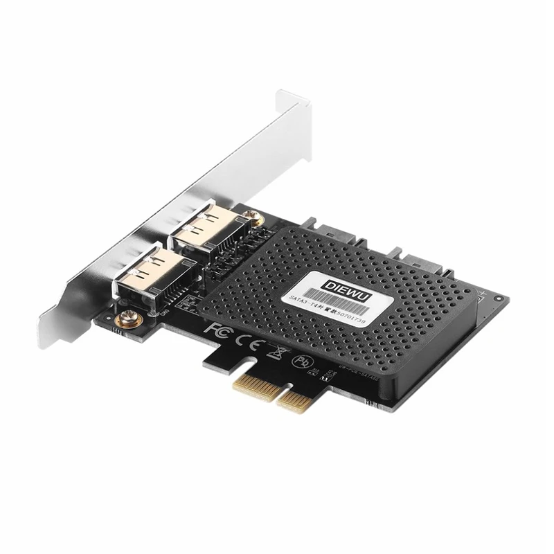 PCI Express PCI-E 1X до 2 ESATA+ 2 SATA3 Плата расширения для ASMedia поддержка горячей замены TXB057