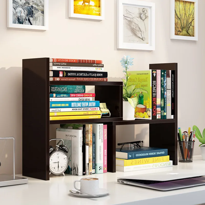 

Bookshelf Creative Wood book shelf Minimalist Modern small Bookcase Floating shelf Desktop storage rack shelf wooden Bookcases