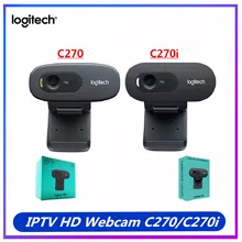 LOGITECH C270/C270i HD Video 720P Web Gebaut-in Micphone USB 2,0 Computer Kamera USB 2,0 logitech webcam 100% Original