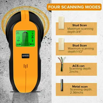

Wall Scanner Stud Finder 4-in-1 Detector with Sound Warning and LED indication
