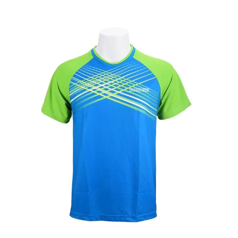 Новое поступление, одежда для настольного тенниса, спортивная одежда, быстросохнущая Мужская футболка для пинг-понга с коротким рукавом, спортивные майки для бадминтона