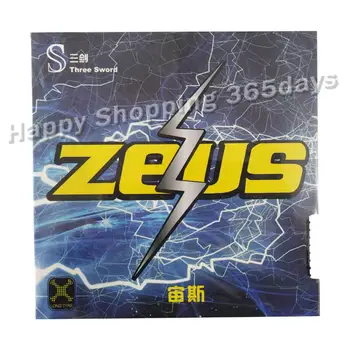 

ITTF Approved Three Sword ZEUS Long Pimples Table Tennis Cover / Table Tennis Rubber/ Ping Pong Rubber