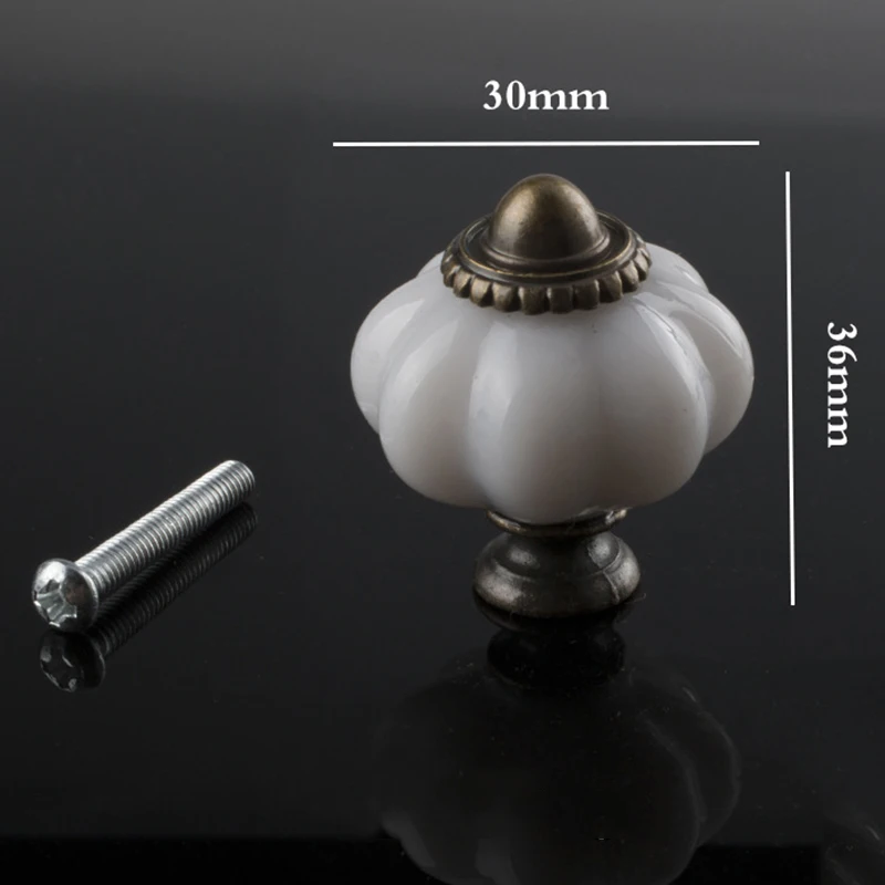 

6pcs Cabinet Knobs Fixing Screws Single Hole Easily Installation Bedside Drawer Wardrobe Hardware Pull Handles