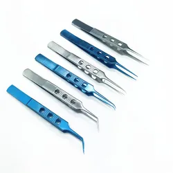 Eyelid Tweezers 11cm ophthalmic microsurgical instruments Ophthalmic forceps with hook platform