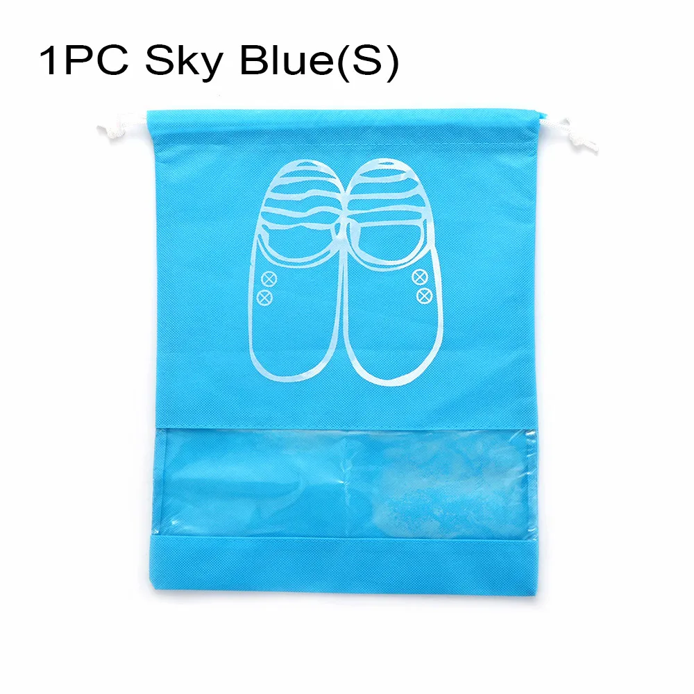 Sky Blue 1 шт. Портативный дышащий нетканый материал, ткань обувь шнурок мешок Пыленепроницаемый Чехол Защитный Контейнер для хранения инструментов - Цвет: Sky Blue