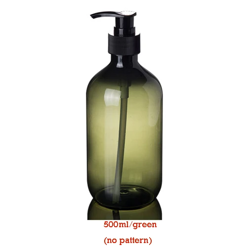 500ml green 500 мл/600 мл диспенсер для мыла косметический флакон для ванной рук дезинфицирующий шампунь для мытья тела лосьон бутылка для путешествий на открытом воздухе - Цвет: 500ml green