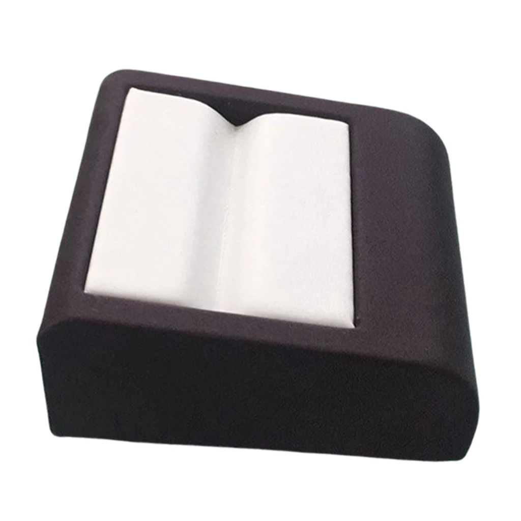 Handmade Wooden Gemstone Ruby Display Box Diamond Crystal Storage Case White