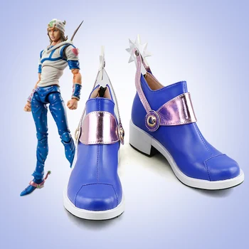 

Anime JOJO JoJo's Bizarre Adventure Cosplay Johnny Joestar shoes Custom made male shoes boots
