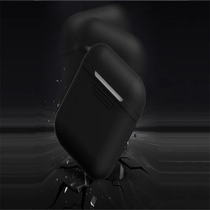 Low Price AirPods Silicone Protective Sleeve Earphone Box Apple Wireless Bluetooth Headset Shatter-resistant Received Take IPhon