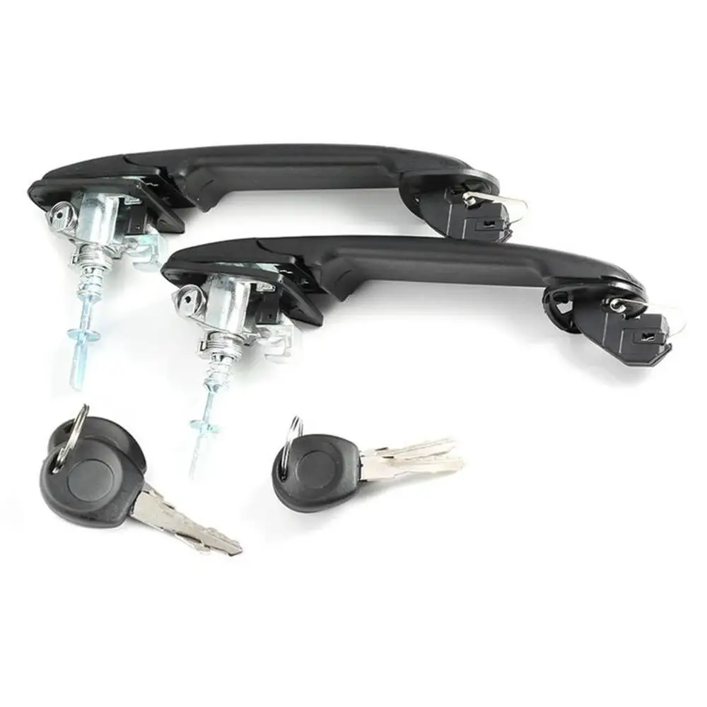 

2 x door handle door handle front left + right + key + lock Polo 6N 6N2 Replacement Car Accessories