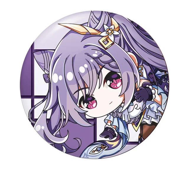 Free Shipping 58mm Online Game Genshin Impact Brooch Pin Cosplay Badge Accessories For Clothes Backpack Decoration Gift 14