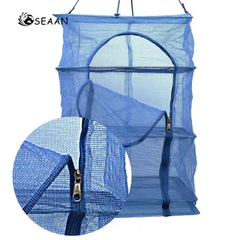 

Foldable 4 Layers Drying Fishing Net Rack Hanging Vegetable Fish Dishes Dryer PE Hanger Fish Fishing Net Fishing Accessories