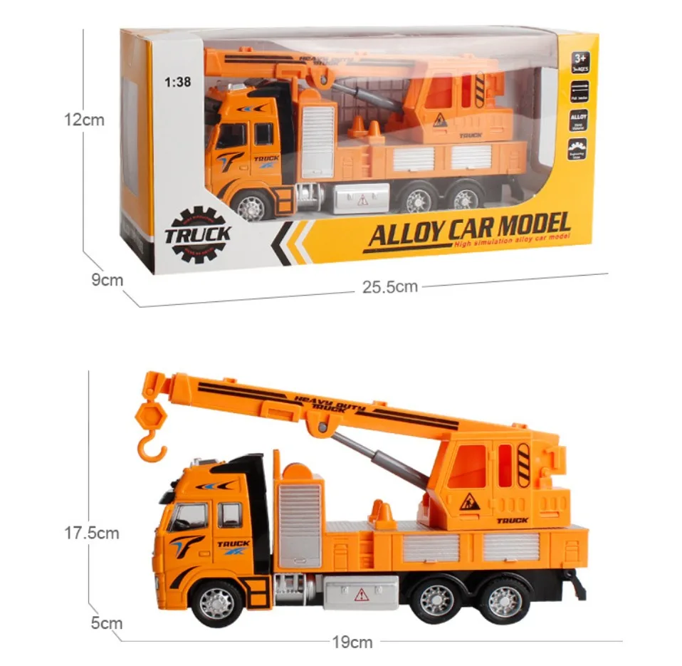 Игрушка с инерционным механизмом автомобиля раздвижные сплава коммунальное Строительство Модель автомобиля огонь модель грузового автомобиля экскаватор игрушечный мусоровоз подарки для детей