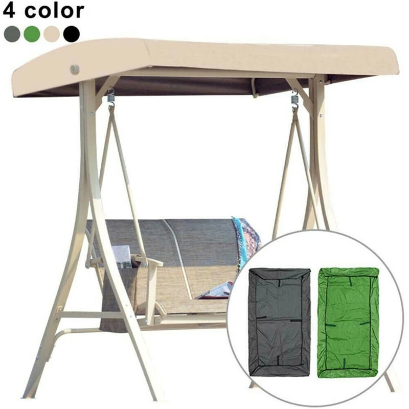 3 Seat Swing Canopies Seat Cushion Cover Set Patio Swing Chair Hammock
