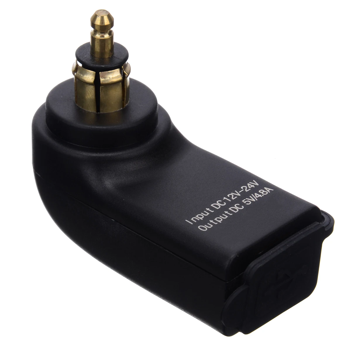 Mayitr 1pc 12-24V 4.8A Motorcycle Dual USB Charger Power For BMW Hella DIN Plug Powerlet Plug To Dual USB Charger Adapter