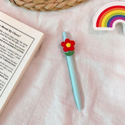 0,5 мм гелевая ручка Kawaii creativos мультяшная Милая Радужная модель офисная Студенческая ручка канцелярские принадлежности Рождественский подарок - Цвет: A0612