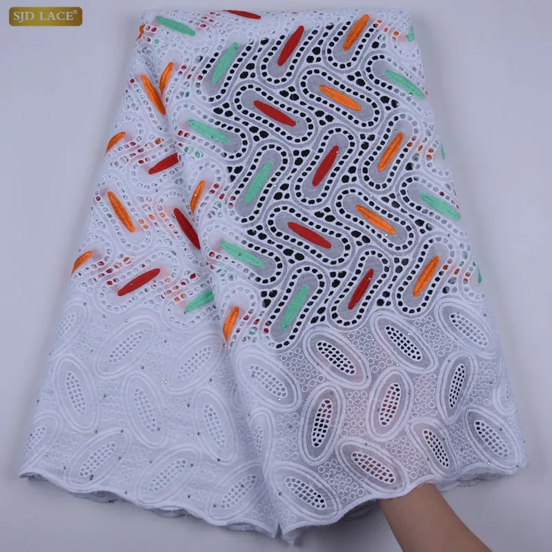 Dubai Lace Fabrics High Quality Cotton Lace Cotton Dry Lace Fabric Swiss Voile Lace In Switzerland A1722