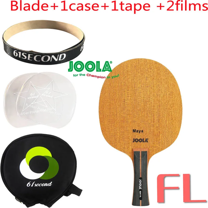 Joola MAYA(5 деревянная древесина, петля обидная) настольное теннисное лезвие ракетка для Пинг-Понга Летучая мышь весло - Цвет: FL with 1 case