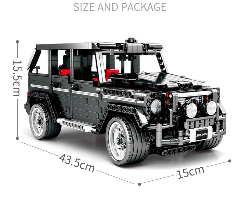 Sembo 701960 совместимый, Technic серия Mercedesal-benzg большой G500 автомобиль строительные блоки Набор Классический Дети Образование модель подарок