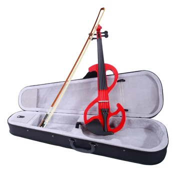 

High-grade 8 Pattern 4/4 Electric Violin Kit,With Case, Bow, Rosin,Earphone,Connecting Line