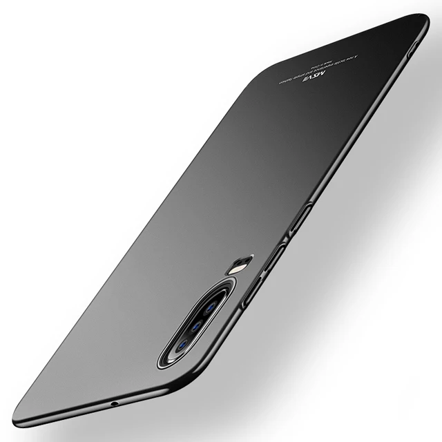 Для huawei P30 чехол MSVII Жесткий PC матовый чехол Ультра Тонкие Матовые чехлы для huawei P20 P30Lite P30 Lite Pro Чехол - Цвет: Black