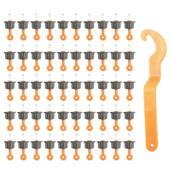 

50X Floor Ceramic Leveler Tools T Lock Leveling System Kits for Tiles Reusable