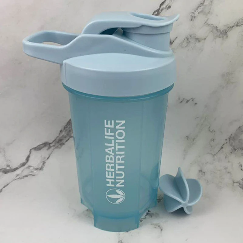 500ml blue С фабрики 5 ярких цветов Новинка 500 мл Herbalife питательная пластиковая бутылка для воды портативная прозрачная Спортивная бутылка для воды - Цвет: 500ml blue