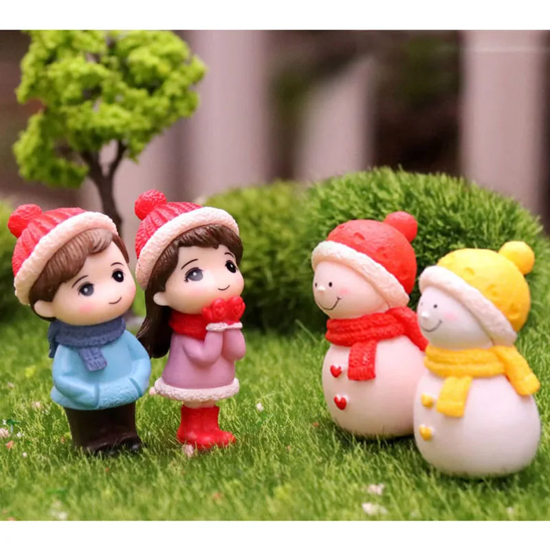 Maison de poupées miniature 1:12th échelle Set de 4 Garden Gnomes 