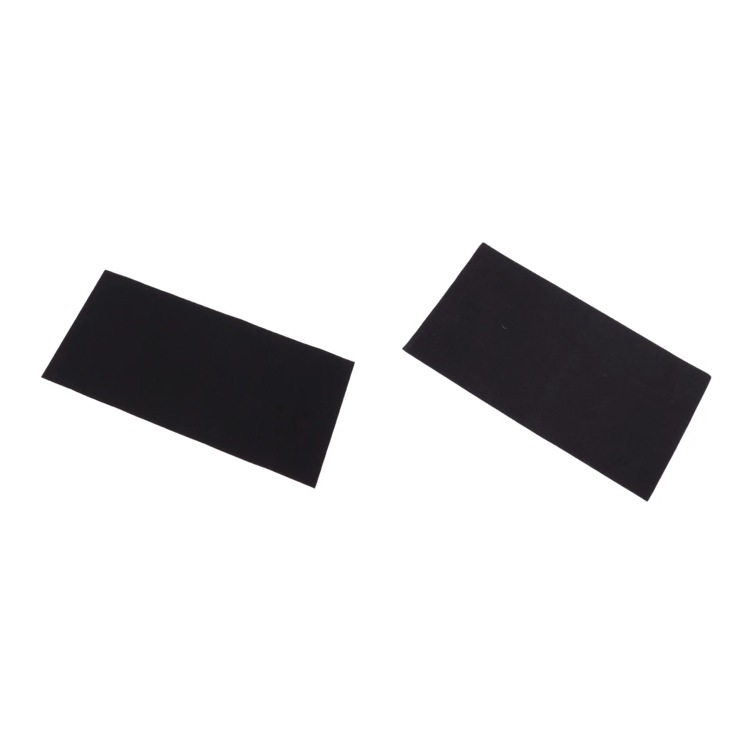 2pcs Nylon Self-adhesive Repair Patch for Down Jackets Tent Umbrella Black Backpacking Fishing Hunting