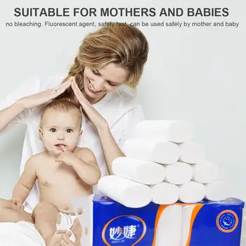 

10 Rolls/Set Individual Package White Toilet Paper Toilet Roll Tissue Roll 3Ply Paper Towel Tissue Household Toilet Paper Toilet