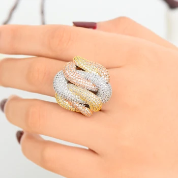 

missvikki Europe DUBAI Luuxry Big Rings for Noble Women Fingers Jewelry Naija Bridal Finger Rings Jewelry Addiction