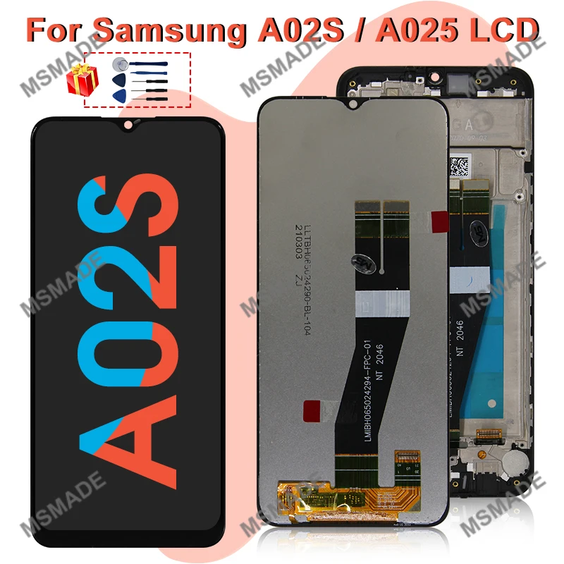 6 5 &quotоригинал для Samsung Galaxy A02S дисплей SM-A025F/DS ЖК-дисплей сенсорный экран