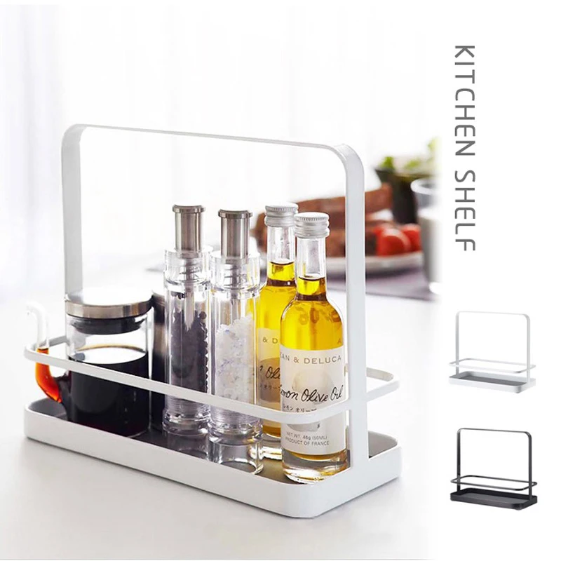 

Seasoning Bottle Storage Box Kitchen Storage Rack Essential Oil Aroma Bottle Basket Spice Jar Container Bathroom Shelf Organizer