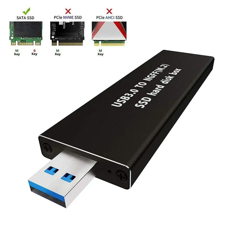 NGFF M.2 USB корпус внешний SSD для USB3.0 для WD Blue Crucial MX500 kingston A400 samsung 860 EVO M.2 SATA SSD