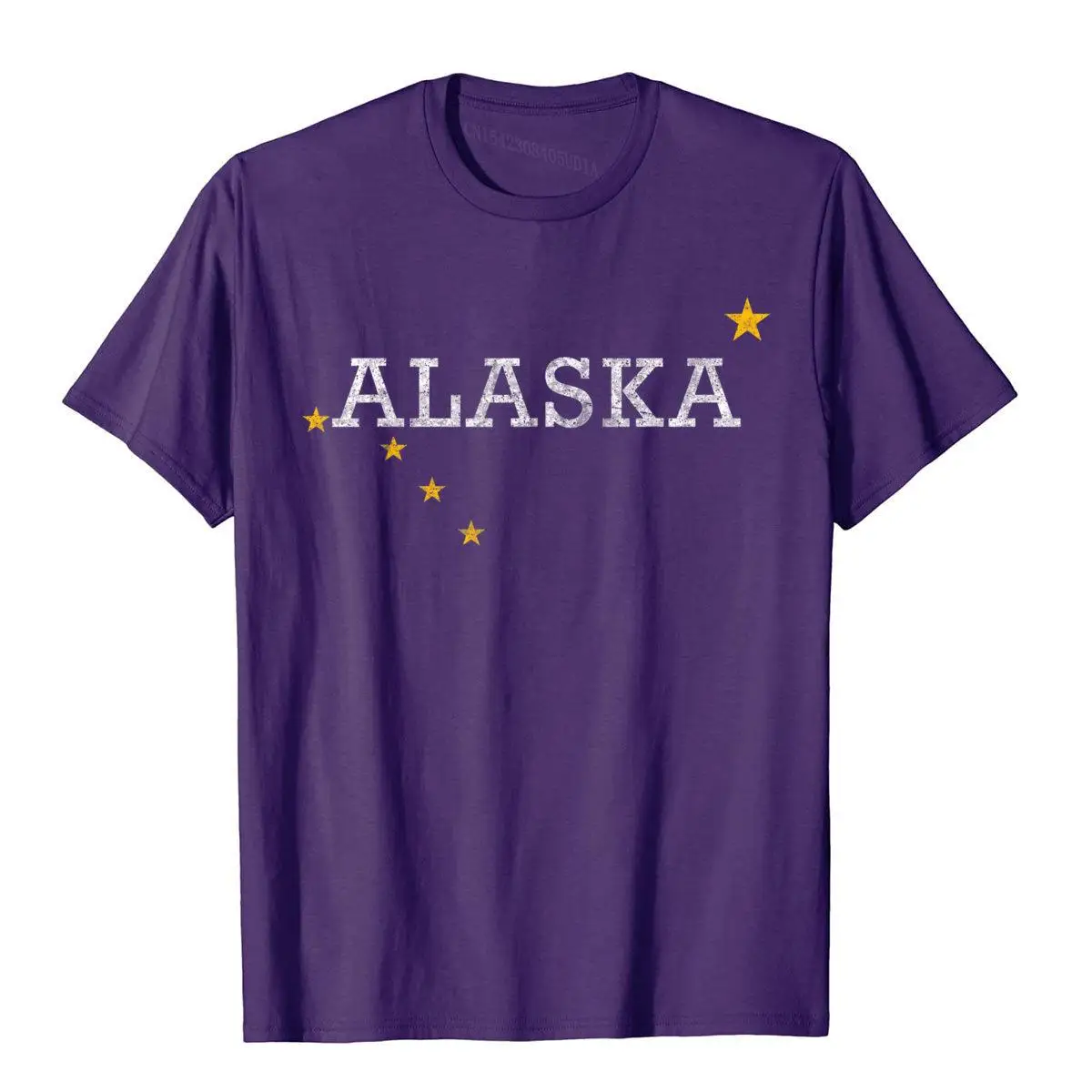 Alaska Flag Shirt Distressed State Souvenir Gift__A10666purple