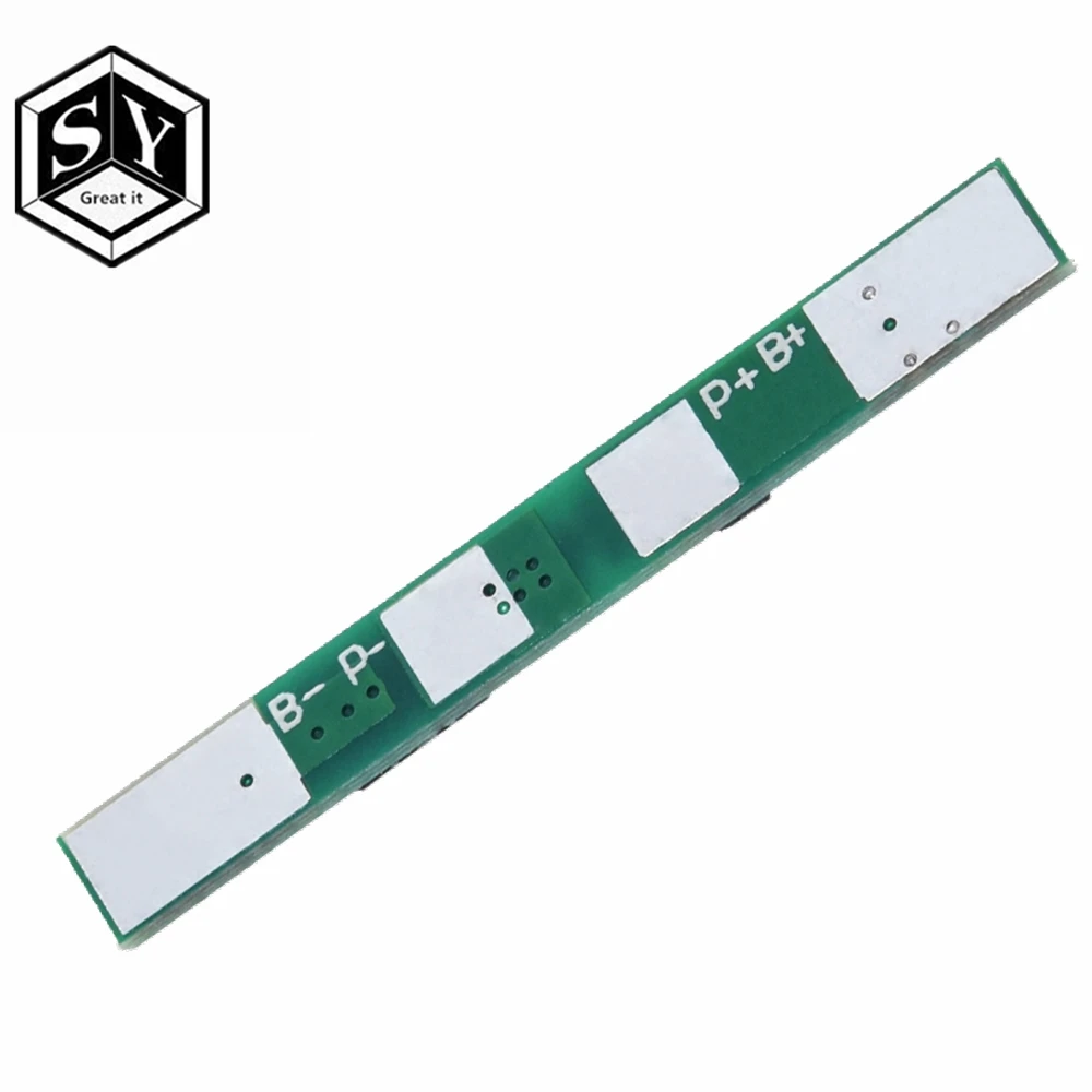 1 шт. Great IT 1S 3,7 V 3A li-ion BMS PCM плата защиты батареи pcm для 18650 литий-ионный аккумулятор