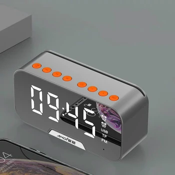 

Bluetooth Intelligent Led Digital Alarm Clock Weather Station Color Digital Clock Desktop Zegar Klapkowy Daily Home Decor OO50AC