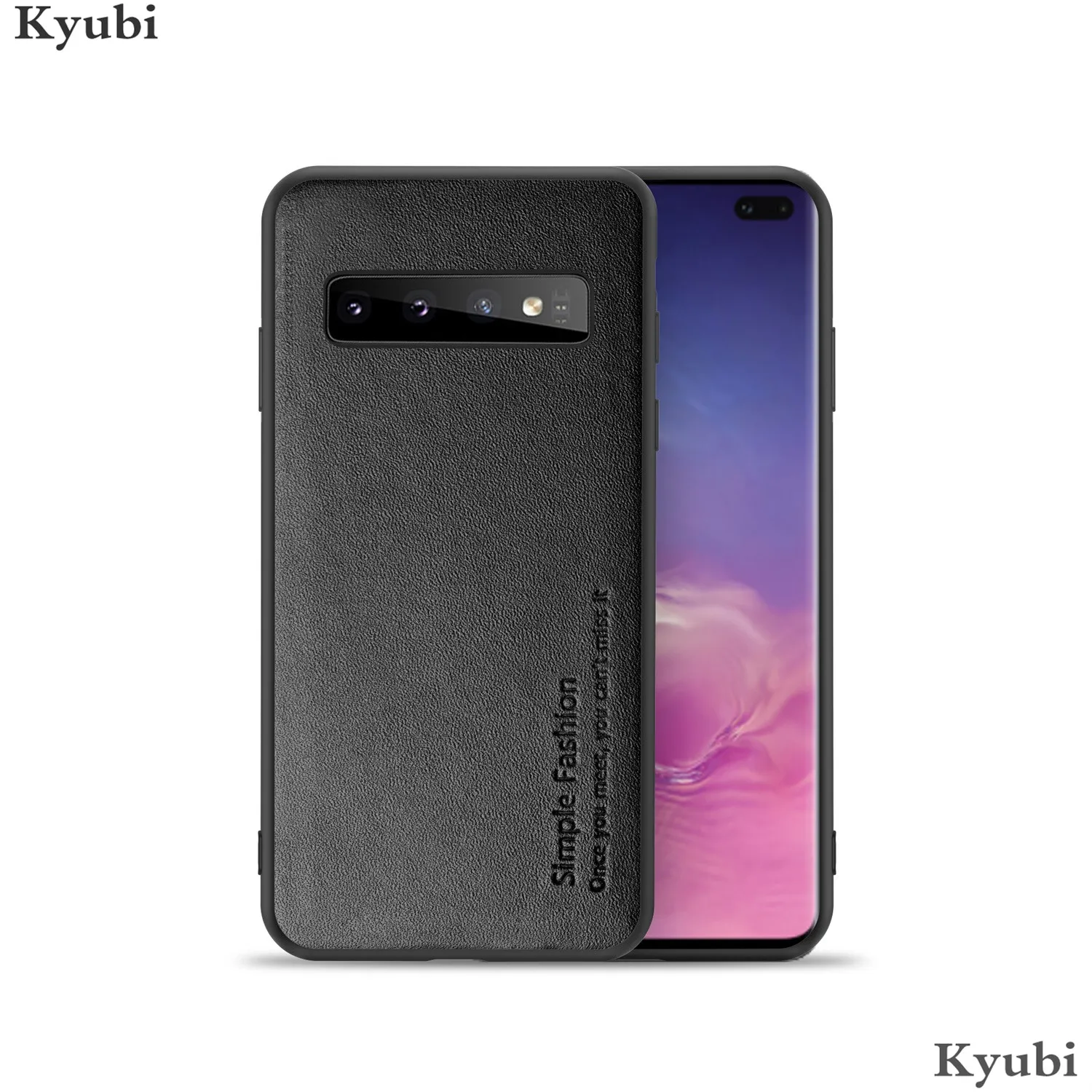 Чехол из натуральной кожи для samsung Galaxy S10 Plus S10E S10, мягкий силиконовый простой Винтажный чехол для samsung Galaxy S10 Plus S10E S10