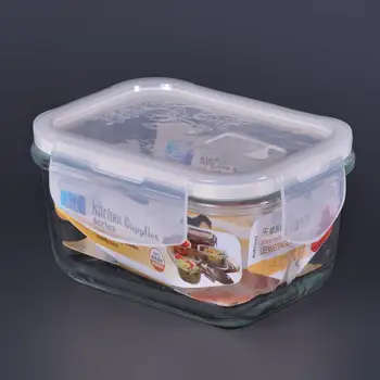 

Portable Glass Food Storage Container BPA-Free Lunch Box 100% Leak-proof Travel Camping Lunch Box with Smart Snap Lock Lid
