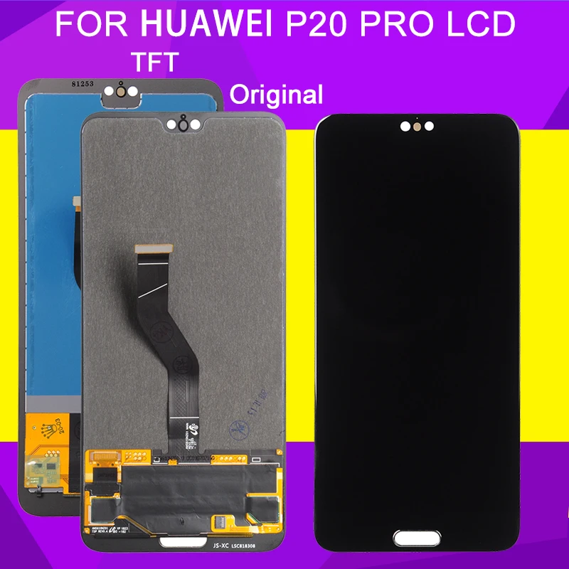 HH для Huawei P20 Pro ЖК-экран с сенсорным дигитайзером в сборе 6 1 дюйма CLT-L09 CLT-L29