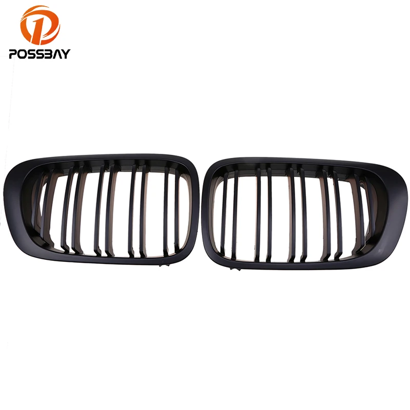POSSBAY Matte Black Front Center Wide Kidney Hood Grille Grills for BMW 3-Series 323Ci/325Ci/328Ci/330Ci/M3 Cabrio 2001-2006 | Автомобили