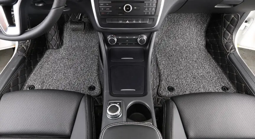 Черные автомобильные коврики на заказ, подходят для Mercedes Benz gla200 автомобильный Стайлинг авто коврик автомобильный аксессуар ковровое покрытие