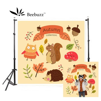 

Cartoon Squirrel Photography Backdrops Autumn Critter Photo Background Photo Props