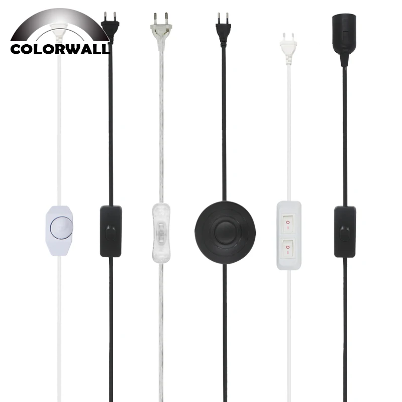 Led Dimmer Switch Cable Button Switch Modulator Lamp Line Eu/us Plug