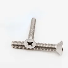 10/50pcs UNC 2#-56 4#-40 6#-32 8#-32 10#-24 US Coarse Thread 304 Stainless Steel Cross Phillips Flat Countersunk Head Screw Bolt